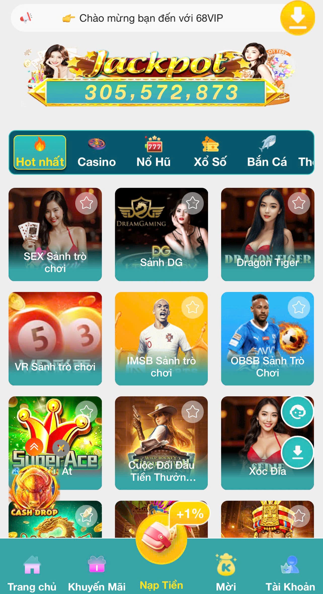 app nhà cái 68vip8